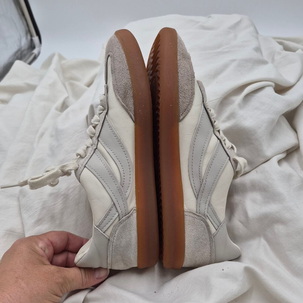Vince Oasis Mixed Leather Retro Runner-w Lace Up Fashion Sneaker size 7